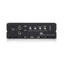 Morel MOR MPD 1.500 mono amplifier with sleek black design and control knobs, ideal for high-quality car audio systems.