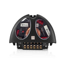 Morel MOR MXR200.4 crossover for Hybrid and Virtus Nano 2-way component speakers, showing the compact electronic components.