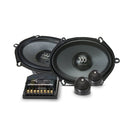 MOREL MOR TEMP ULT 572 5x7 inch component speaker set with dual midrange and tweeter drivers for high-quality audio.