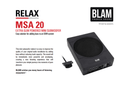 BLAM RELAX MSA 20 - Extra-Slim Active Underseat Subwoofer