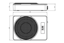 BLAM RELAX MSA 25 P - Extra-Slim Underseat Subwoofer With Integrated Amplifier