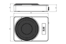 BLAM RELAX MSP 25P - Extra-Slim Passive Underseat Subwoofer