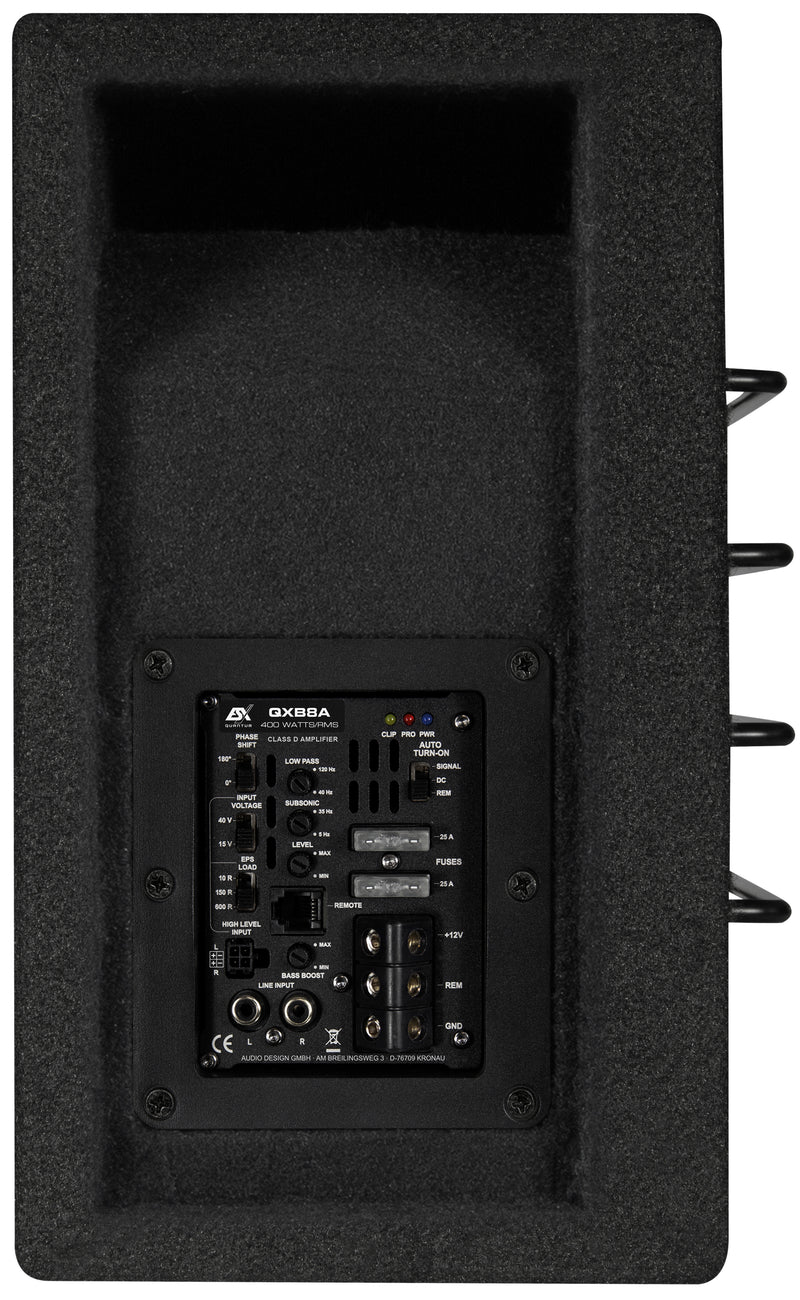 ESX QXB8A - 8" Active Subwoofer Enclosure