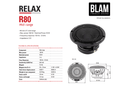 BLAM RELAX R80 - 3" Midrange Speakers (Pair)