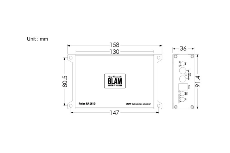 BLAM RELAX RA 251 D - Monoblock Amplifier
