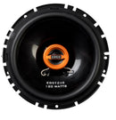 EDGE AUDIO 6.5-inch coaxial speaker with black cone and silver accents, designed for car audio systems.