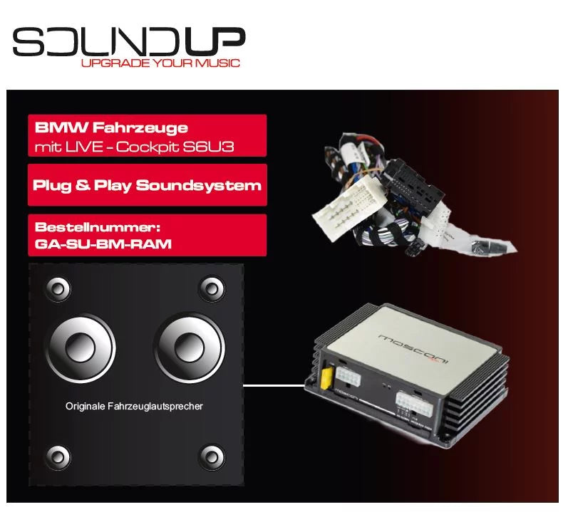 GLADEN SOUNDUP GA-SU-BM-RAM - BMW Amplifier Upgrade Kit