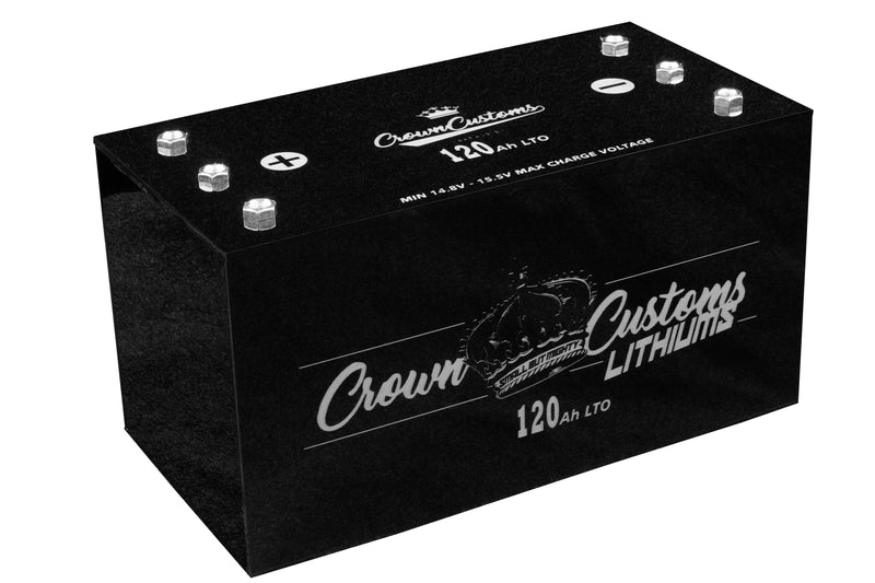 CROWNCUSTOMS 120AH LITHIUM HIGH DISCHARGE AUDIO BATTERY