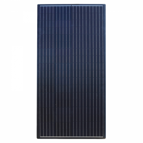 160W BLACK REINFORCED SEMI-FLEXIBLE SOLAR PANEL WITH REAR JUNCTION BOX AND 3M CABLE.