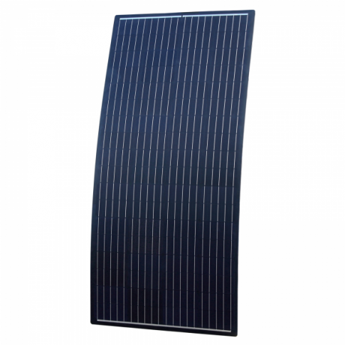 160W Semi-Flexable Black Rear Junction Box Solar Power Kit