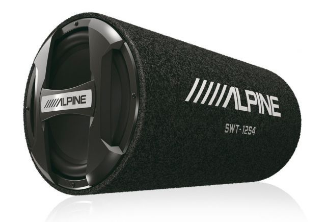 Alpine SWT-12S4 - Subwoofer With Tube Enclosure