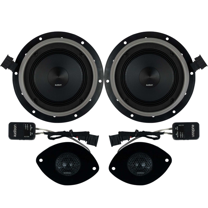 Caddy mk3 AUDISON PRIMA APK 100% PLUG N PLAY 6.5" SPEAKER KIT (for models with factory tweeters)