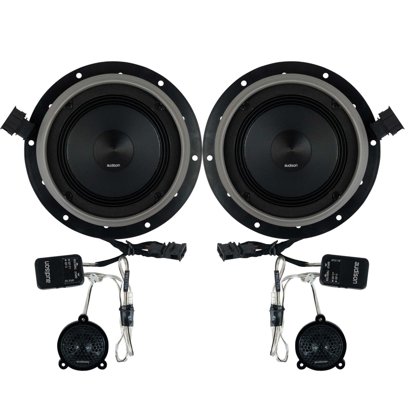 VW Caddy MK4 AUDISON PRIMA APK 100% PLUG N PLAY 6.5" SPEAKER KIT (for models with factory tweeters)