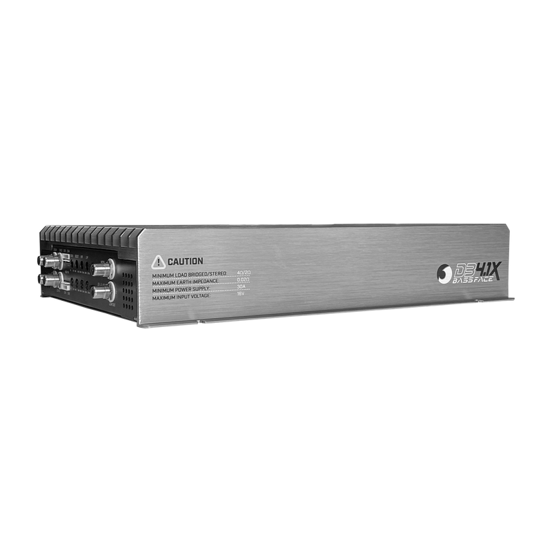 Bassface Indy DB4.1X - 4/3/2 Channel Bridgeable Stereo 12v Power Amplifier