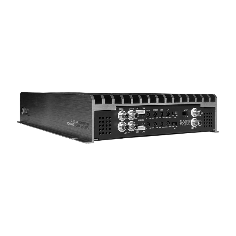 Bassface Indy DB4.1X - 4/3/2 Channel Bridgeable Stereo 12v Power Amplifier