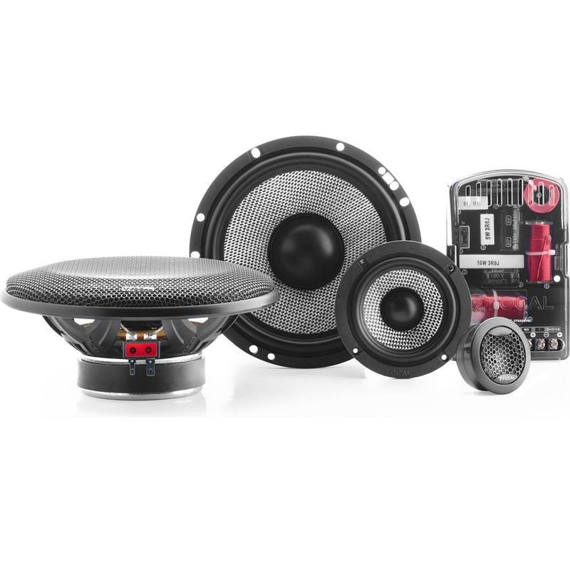 Focal Car Audio 165AS3 - 6.5 3-Way Component Speaker System Kit (PAIR)