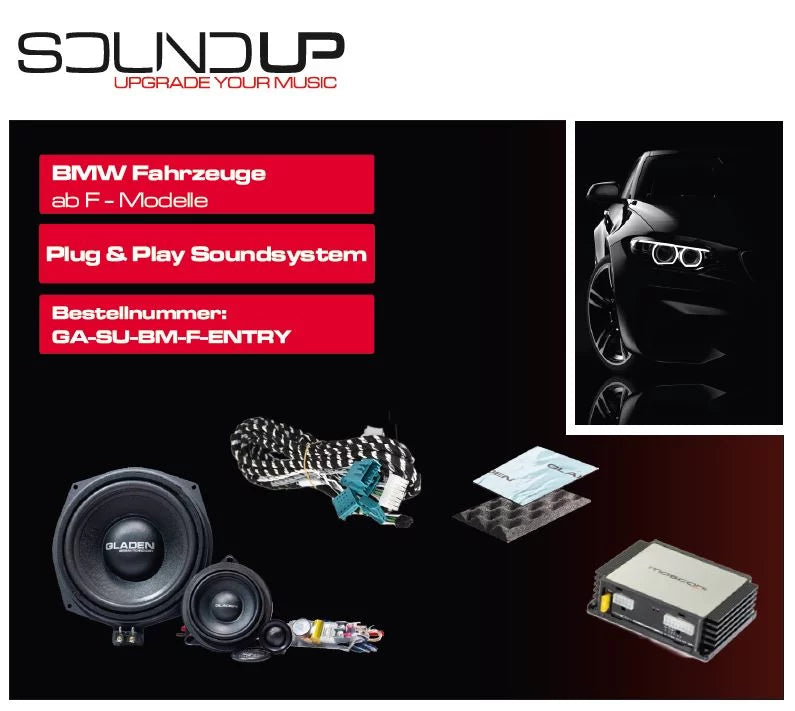 GLADEN SOUNDUP GA-SU-BM-F-ENTRY - BMW Speaker Upgrade Kit