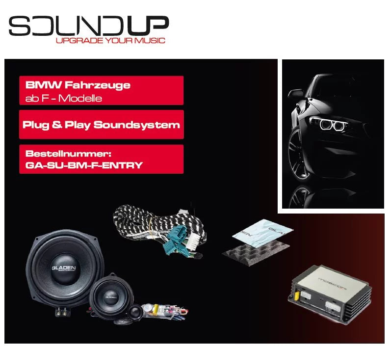 GLADEN SOUNDUP GA-SU-BM-F-ENTRY- BMW Speaker Upgrade Kit