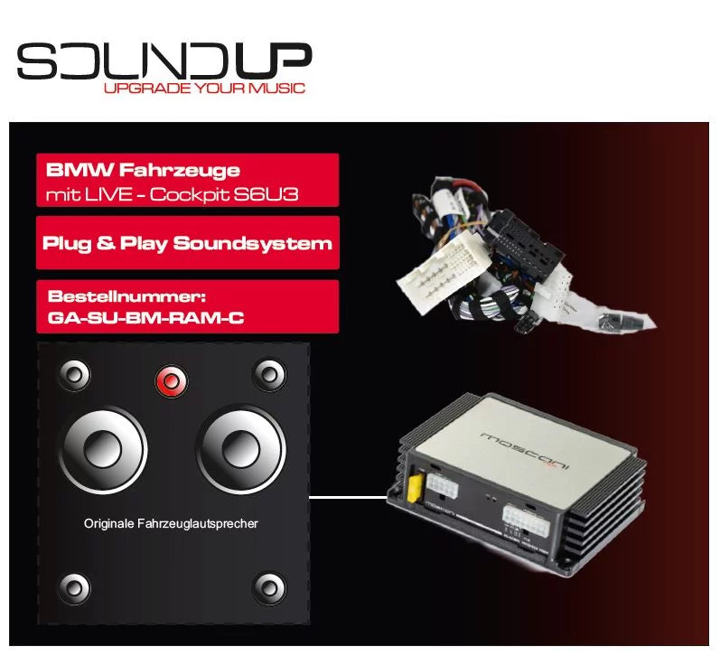 GLADEN SOUNDUP GA-SU-BM-RAM-C - BMW Amplifier Upgrade Kit