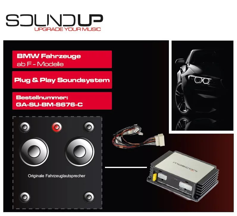 GLADEN SOUNDUP GA-SU-BM-S676-C - BMW Amplifier Upgrade Kit
