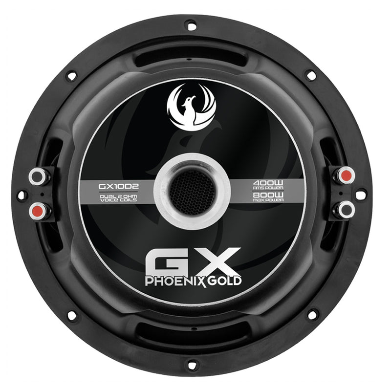 Phoenix Gold GX10D2 – 10" 2-Ohm Subwoofer