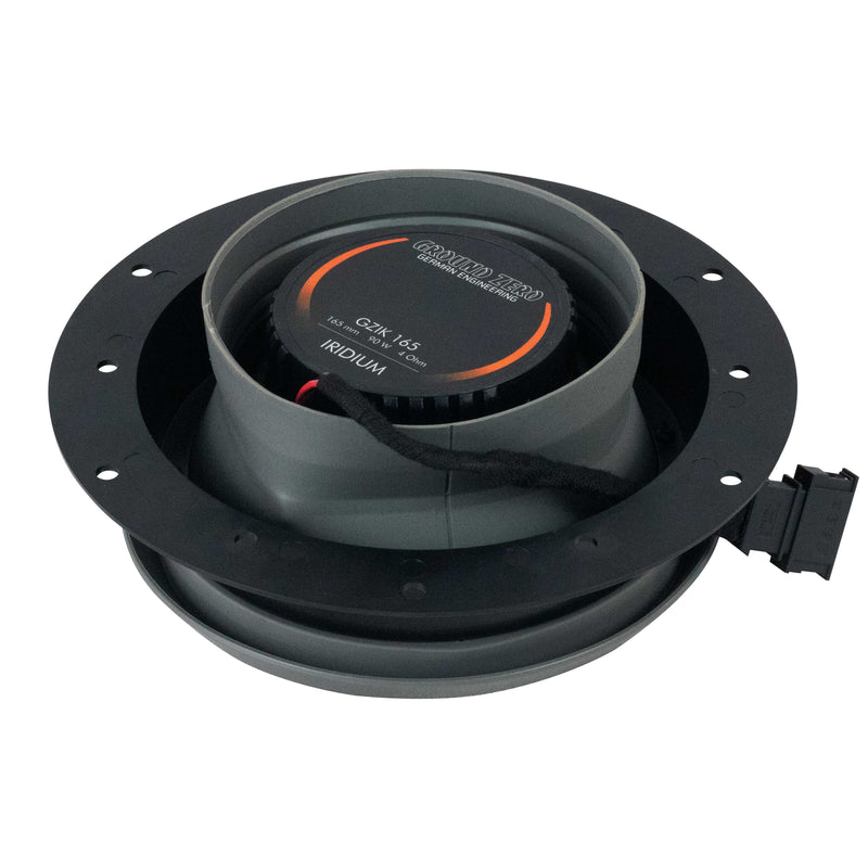 VW CADDY Mk4 100% PLUG N PLAY 6.5 " SPEAKER UPGRADE KIT. Ground zero (for models with factory tweeters)