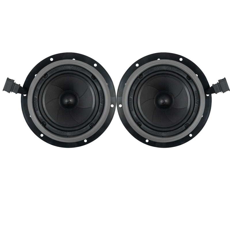 VW CADDY Mk4 100% PLUG N PLAY 6.5 " SPEAKER UPGRADE KIT. Ground zero (for models with factory tweeters)