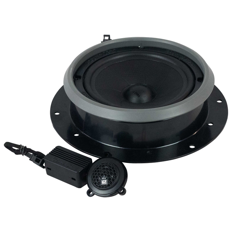 VW CADDY Mk4 100% PLUG N PLAY 6.5 " SPEAKER UPGRADE KIT. Ground zero (for models with factory tweeters)