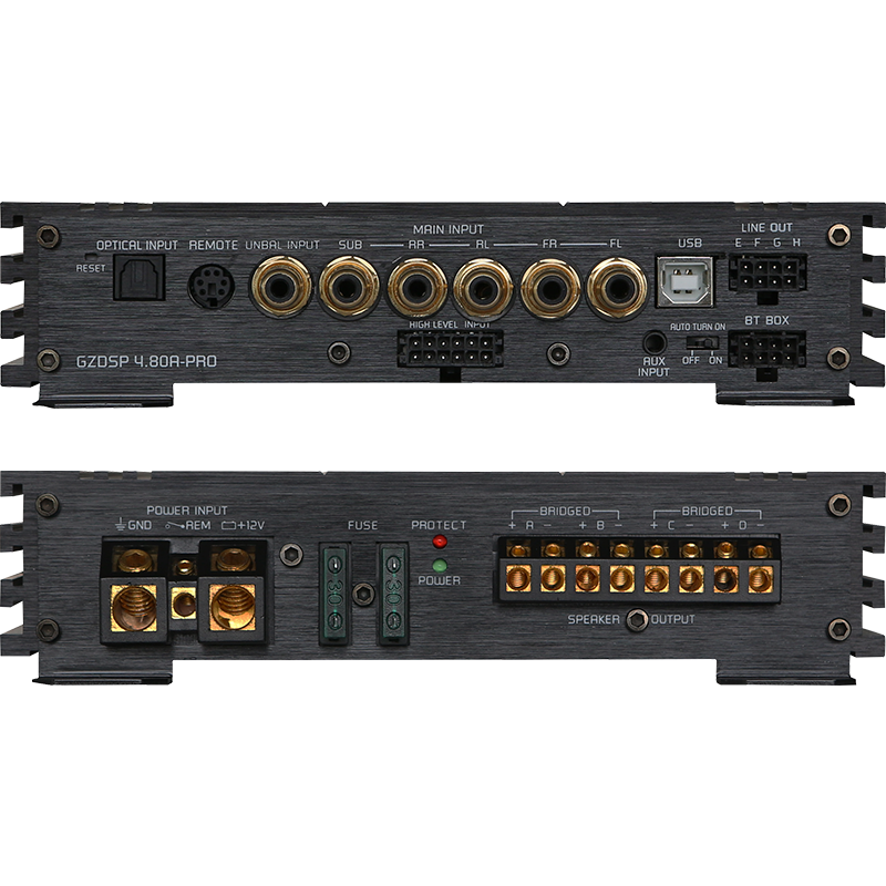 GZDSP 4.80A-PRO - 4 Channel Amplifier with DSP