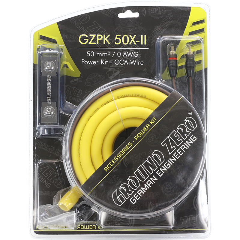 GZPK 50X ii - 50mm² High-quality 50 mm² / 0AWG CCA wiring kit