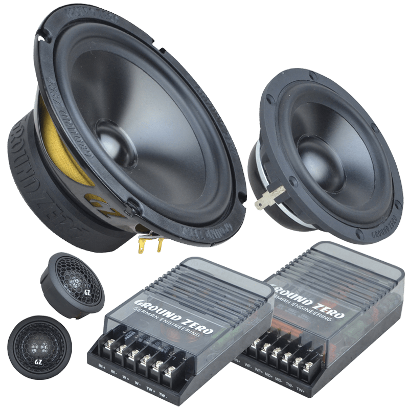 GZRC 165.3SQ - Radioactive 6.5″ 3-Way SQ Component Speaker System