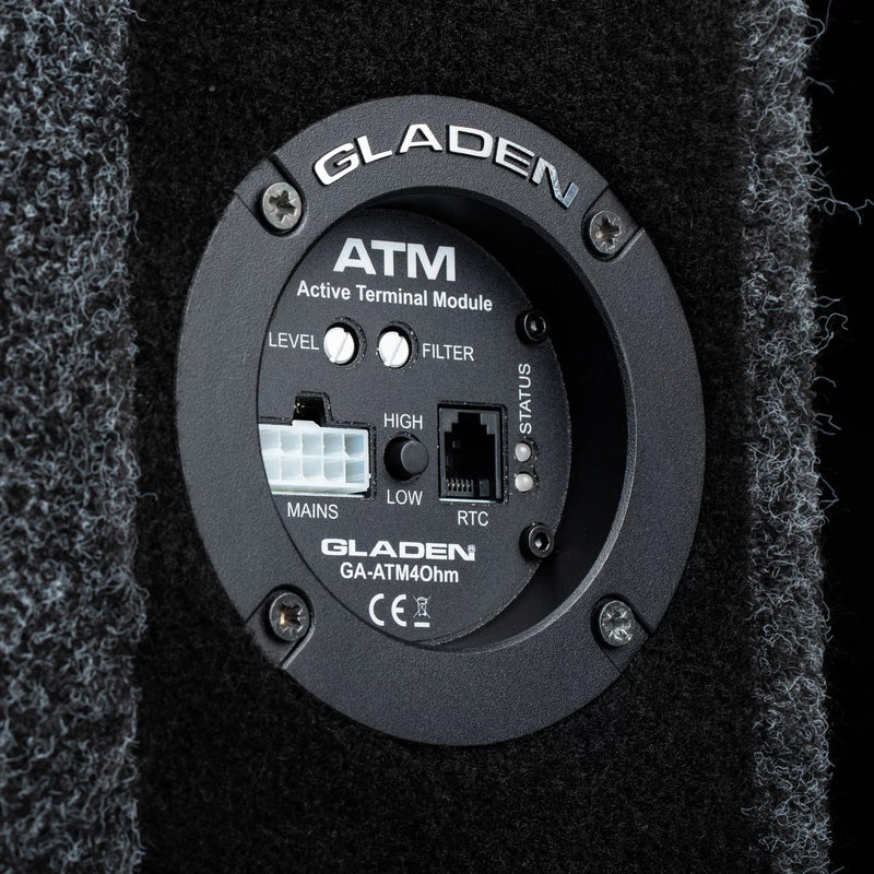 GLADEN GA-RSX10SLIM-SB-CU-AC - 10" Subwoofer Enclosure