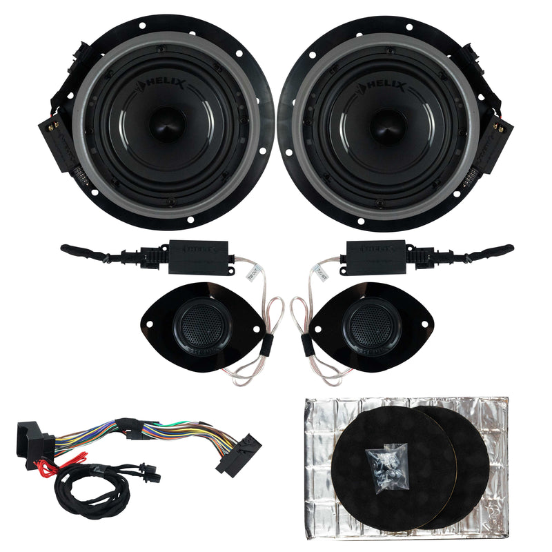 VW CADDY MK3 100% PLUG N PLAY 6.5" SPEAKER UPGRADE KIT. HELIX