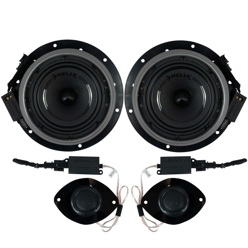 VW CADDY MK3 100% PLUG N PLAY 6.5" SPEAKER UPGRADE KIT. HELIX