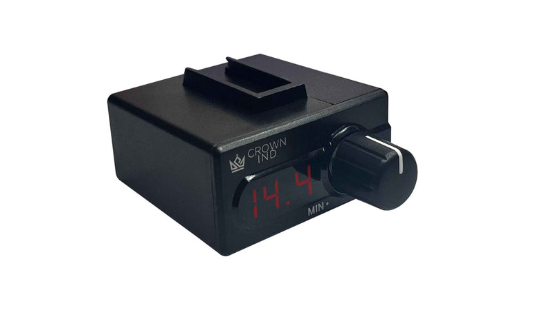 (RED) CROWN INDUSTRY VOLT-BC universal bass controller with in-built voltmeter