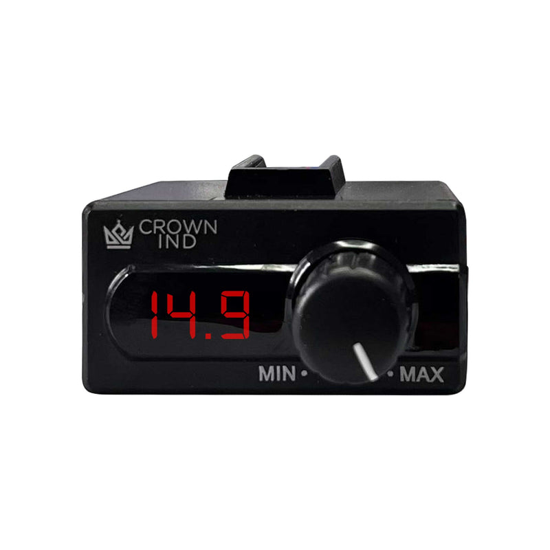 (RED) CROWN INDUSTRY VOLT-BC universal bass controller with in-built voltmeter