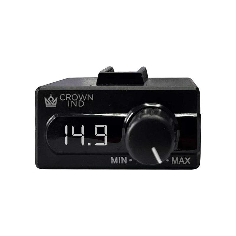 (WHITE) CROWN INDUSTRY VOLT-BC universal bass controller with in-built voltmeter