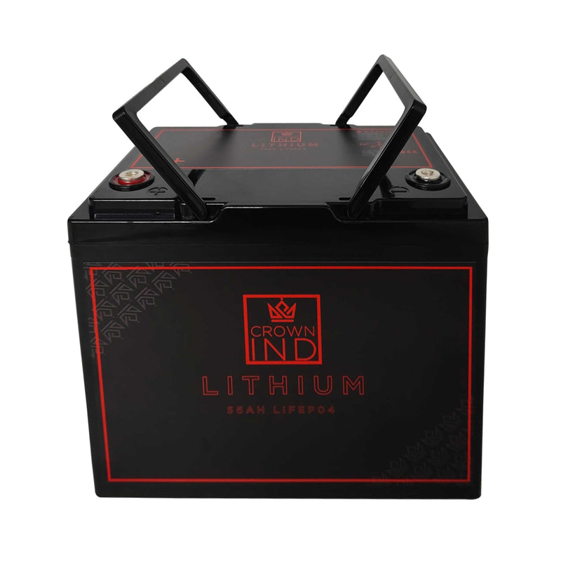 CROWN INDUSTRY 56AH LifePo4 high discharge lithium battery.