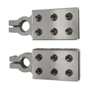 Pair of CROWN INDUSTRY 6 WAY 0 GAUGE SAE ALUMINIUM BATTERY TERMINALS
