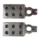 Pair of CROWN INDUSTRY 6 WAY 0 GAUGE SAE ALUMINIUM BATTERY TERMINALS