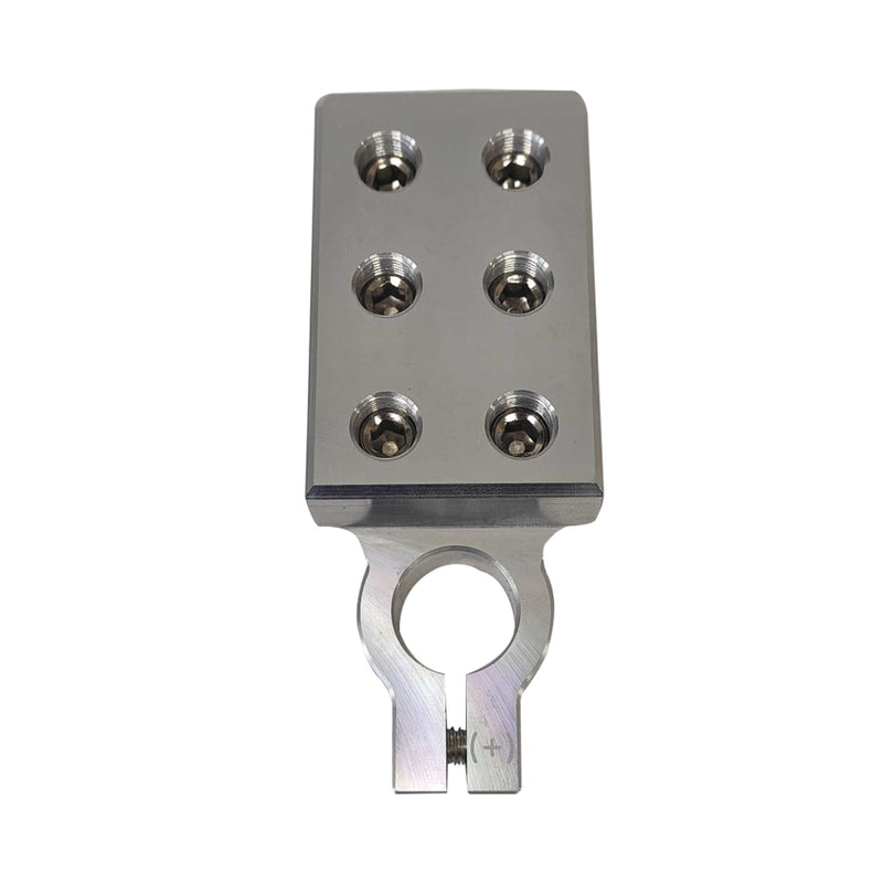 SINGLE POSITIVE 6 WAY 0 GAUGE ALUMINIUM BATTERY TERMINAL