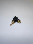 BLACK RCA 90° ADAPTER
