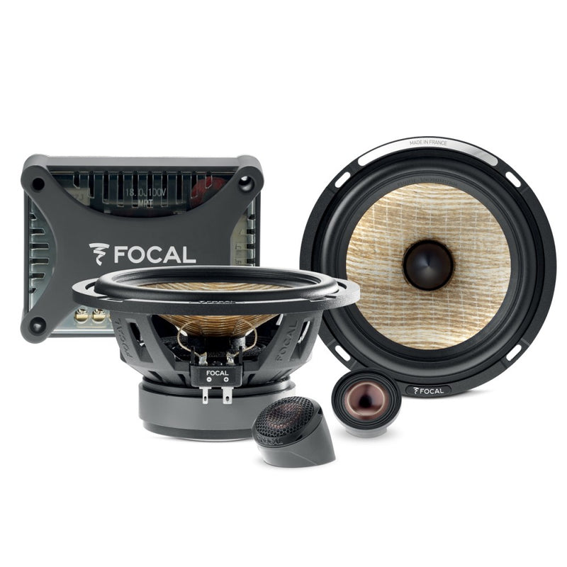 Focal Car Audio PS165FXE - 6.5" 2-way Component Speaker System with Flax cone Technology (PAIR)