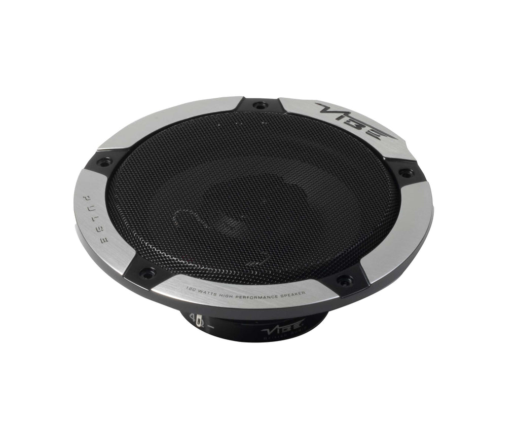 Vibe Pulse6-V3 6.5" 180W Coaxial Car Speakers – 2-Way Bass Door Speakers (Pair)