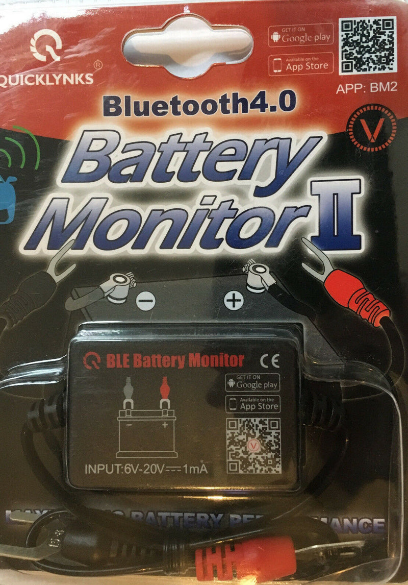 Quicklynks 4.0 Bluetooth Battery Voltage Monitor II BM2 BLE 12v