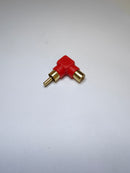 RED RCA 90° ADAPTER
