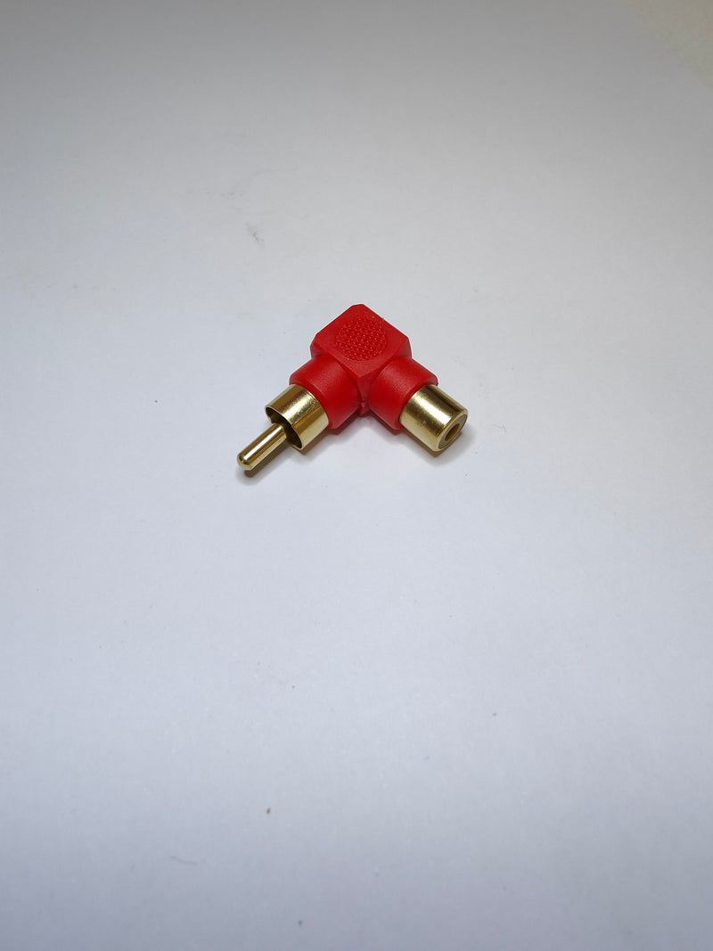RED RCA 90° ADAPTER