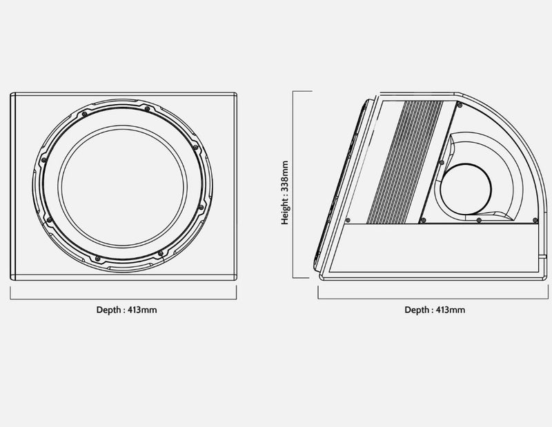 EDGE EDB12A-E0 - 12" Active Subwoofer Enclosure.