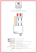 (WHITE) CROWN INDUSTRY VOLT-BC universal bass controller with in-built voltmeter