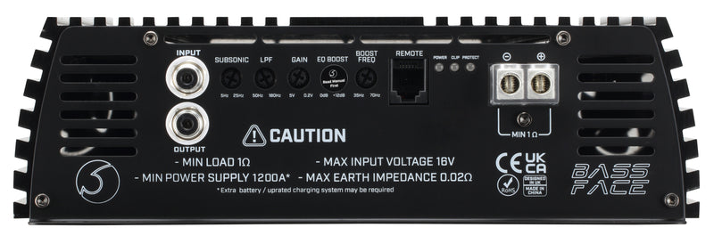 Bassface Team15000/x1D - Mono Amplifier